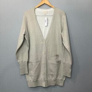 Collection j crew cream glittery cardigan